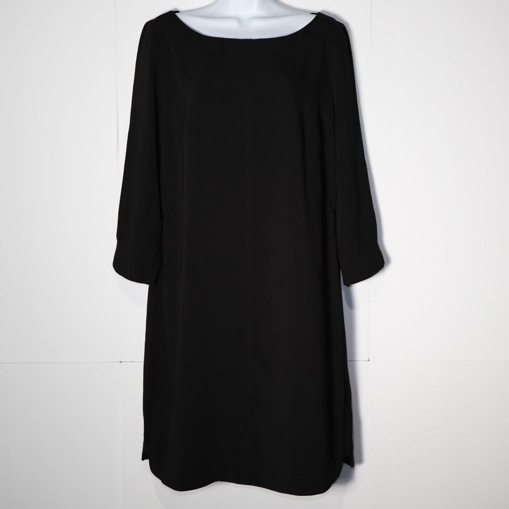 Laundry By Shelli Segal Womens Size 10 Black Gown Scoop Neck